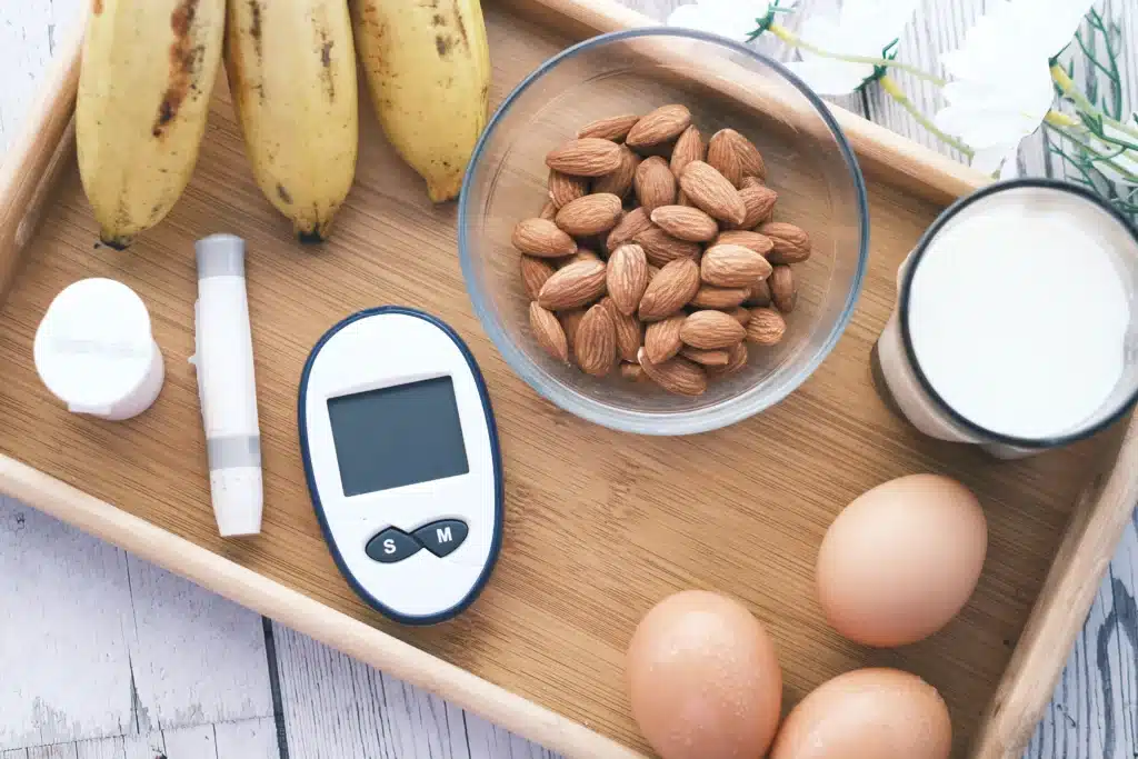 Alimentos y glucosa.