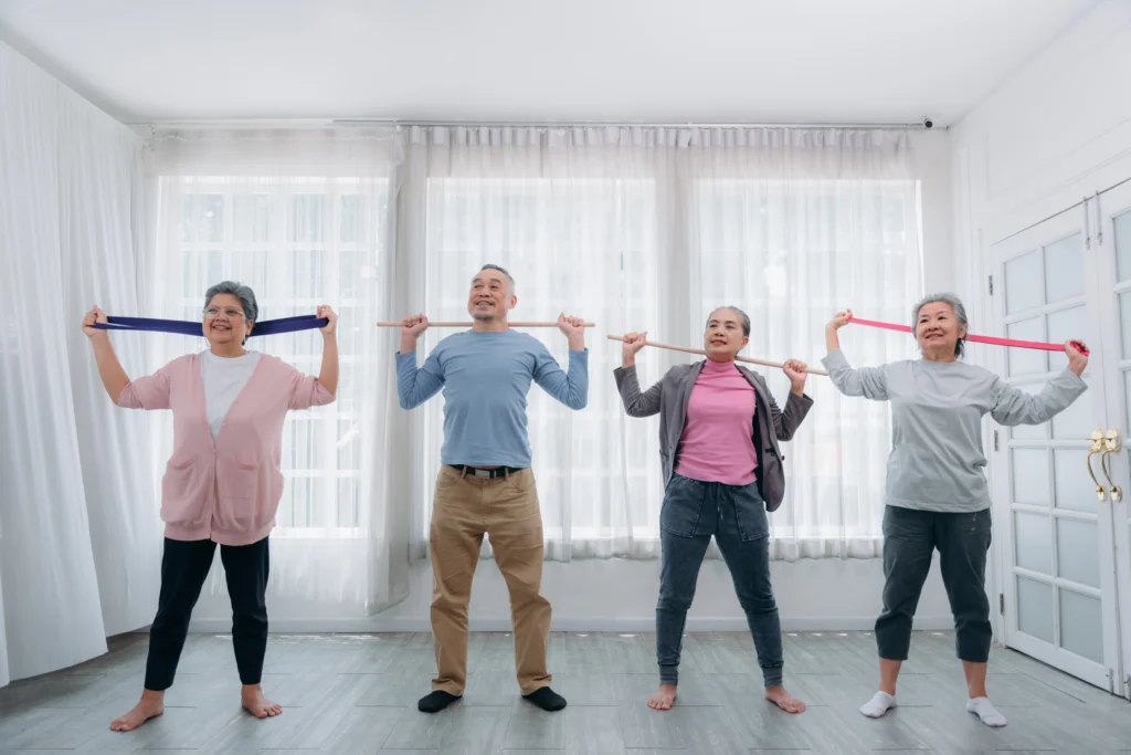 Personas haciendo ejercicio para prevenir la diabetes.